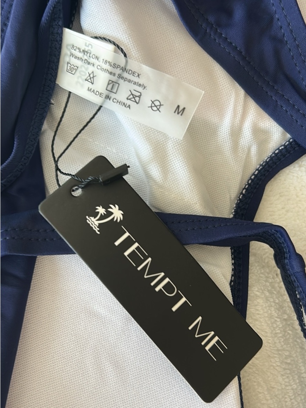 Tempt Me Woman’s' Navy Two-Piece Swimsuit